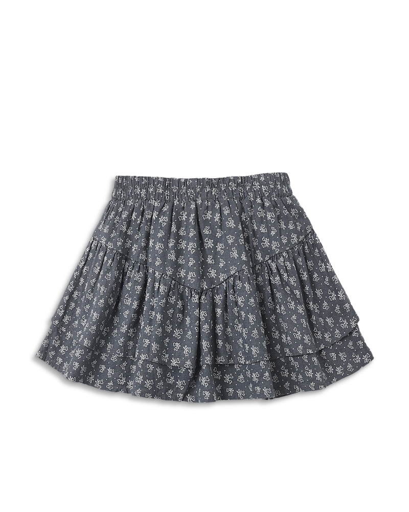 Rylee + Cru Girls' Heart Ditsy Tiered Mini Skirt - Little Kid, Big Kid