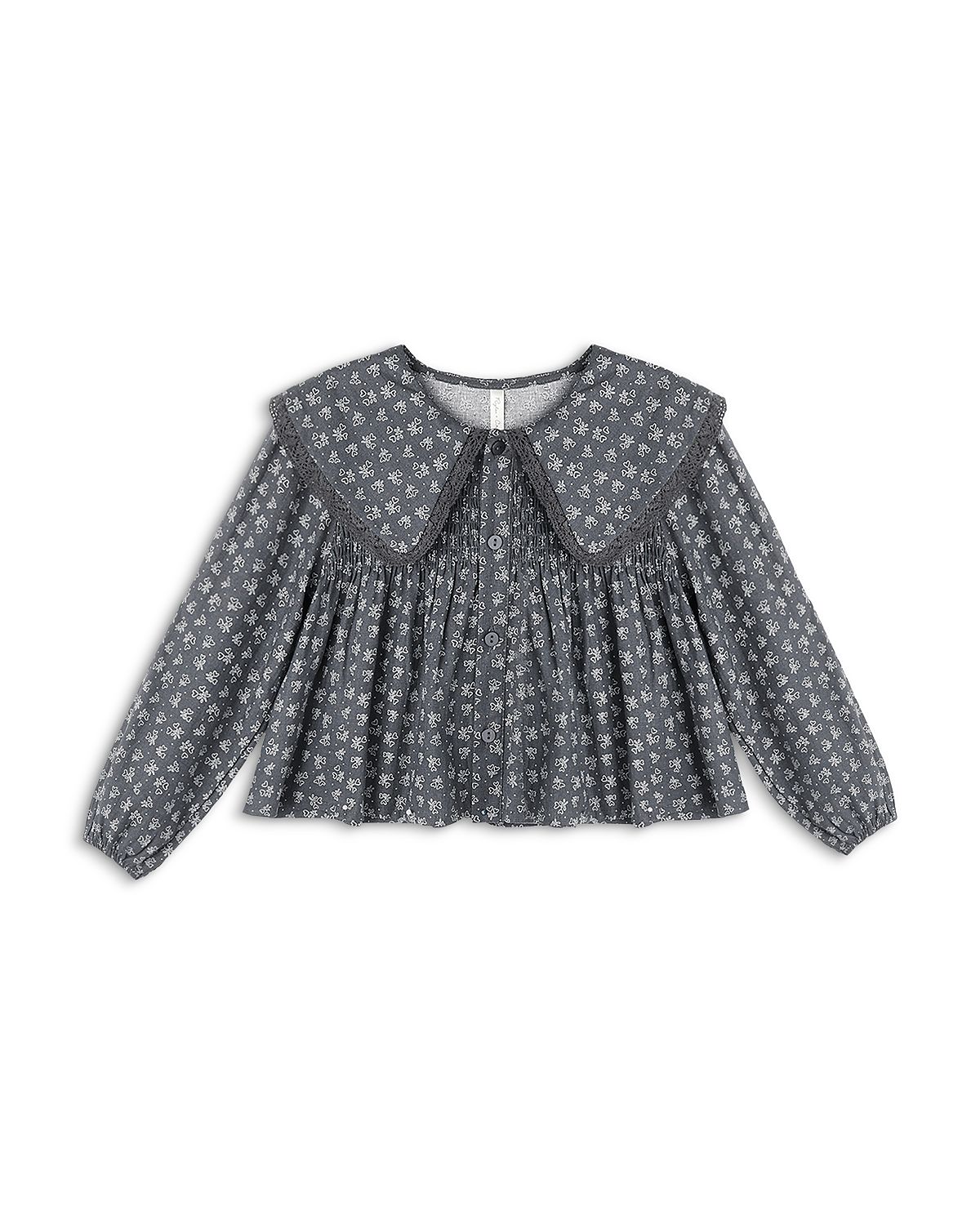 Rylee + Cru Girls' Fern Heart Ditsy Blouse - Little Kid, Big Kid