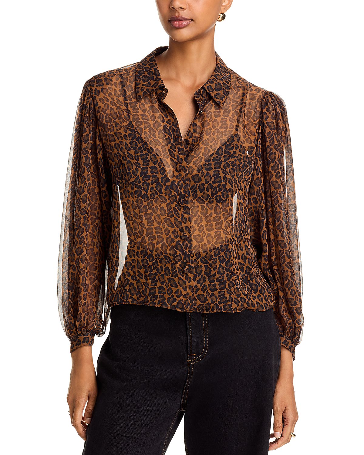 Frame The Silk Prairie Sheer Shirt