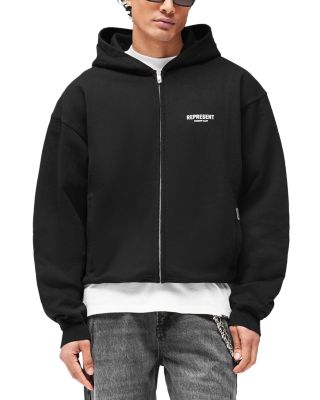 Represent Owners Club Logo Zip Cotton Hoodie