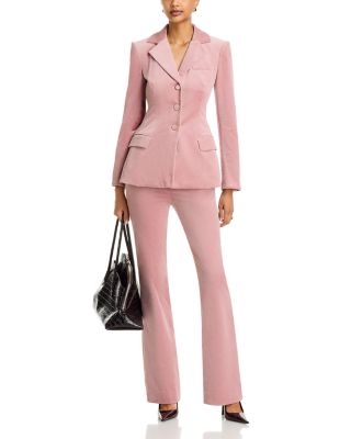 Ryanne Cotton Stretch Single Breasted Jacket & Gracie Flare Leg Pants