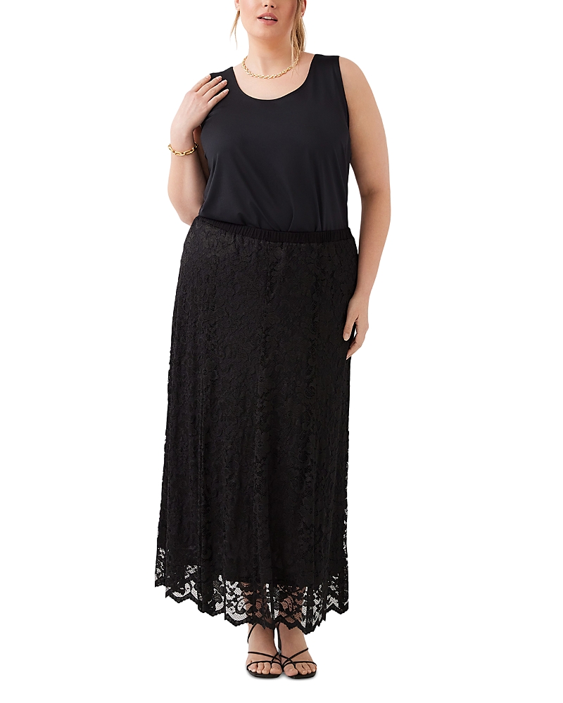 Karen Kane Plus Size Lace Midi Skirt