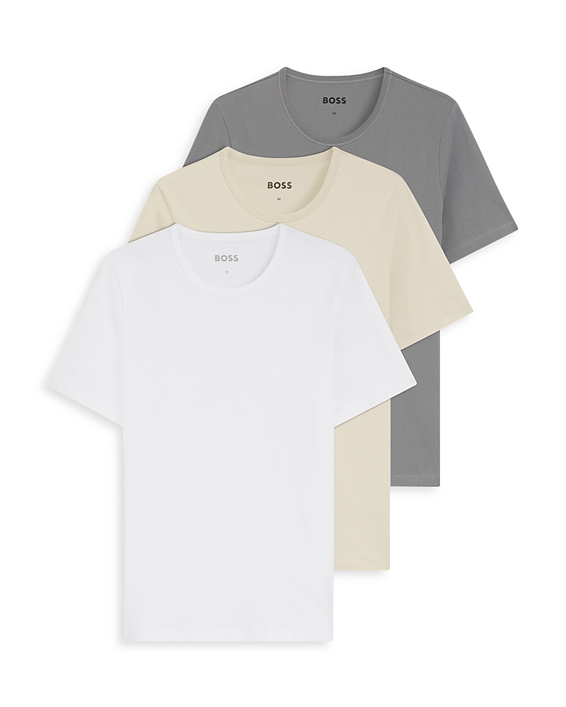Boss Classic Crewneck Cotton T-Shirts, Pack of 3