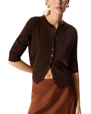Crewneck Scarf Cardigan