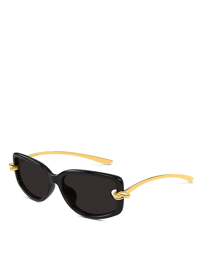 Bottega Veneta Knot Geometric Sunglasses, 59mm