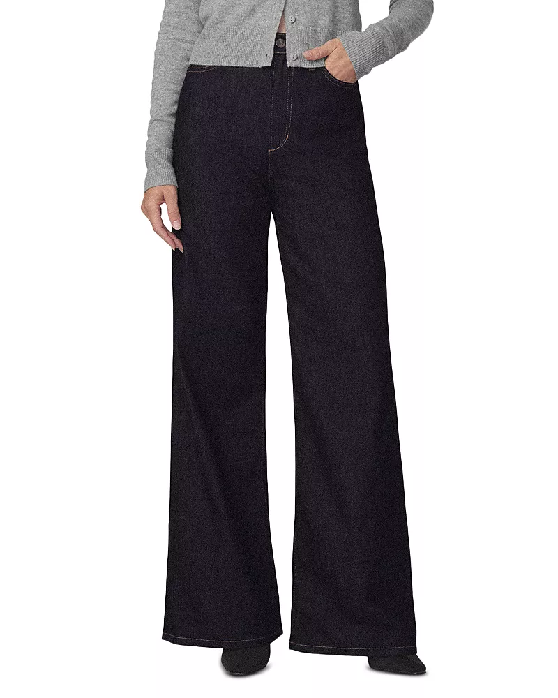 Joe's Jeans The Mia Petite High Rise Wide Leg Jeans in Absolutely