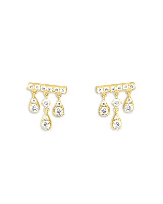 Meira T 14K Yellow Gold Diamond Bar Fringe Earrings, 0.29 tcw