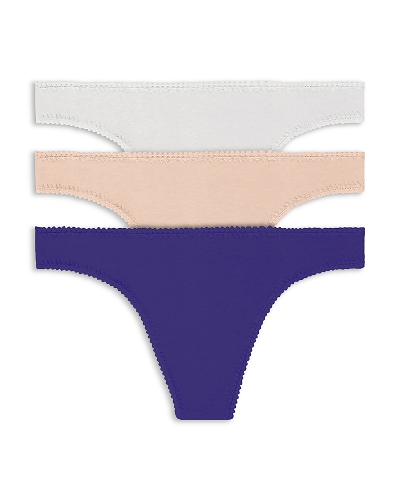 On Gossamer Cabana Cotton Blend Hip-g Thongs, Set of 3