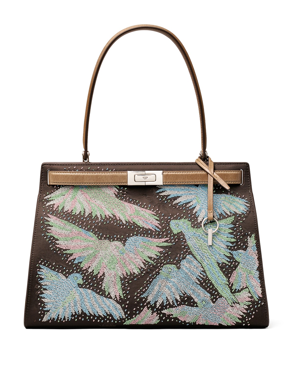 Beaded Classic Lee Leather Tote