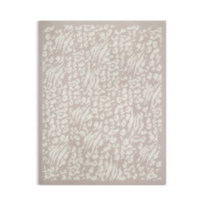 Cozychic Lush Knit Leopard Print Throw Blanket