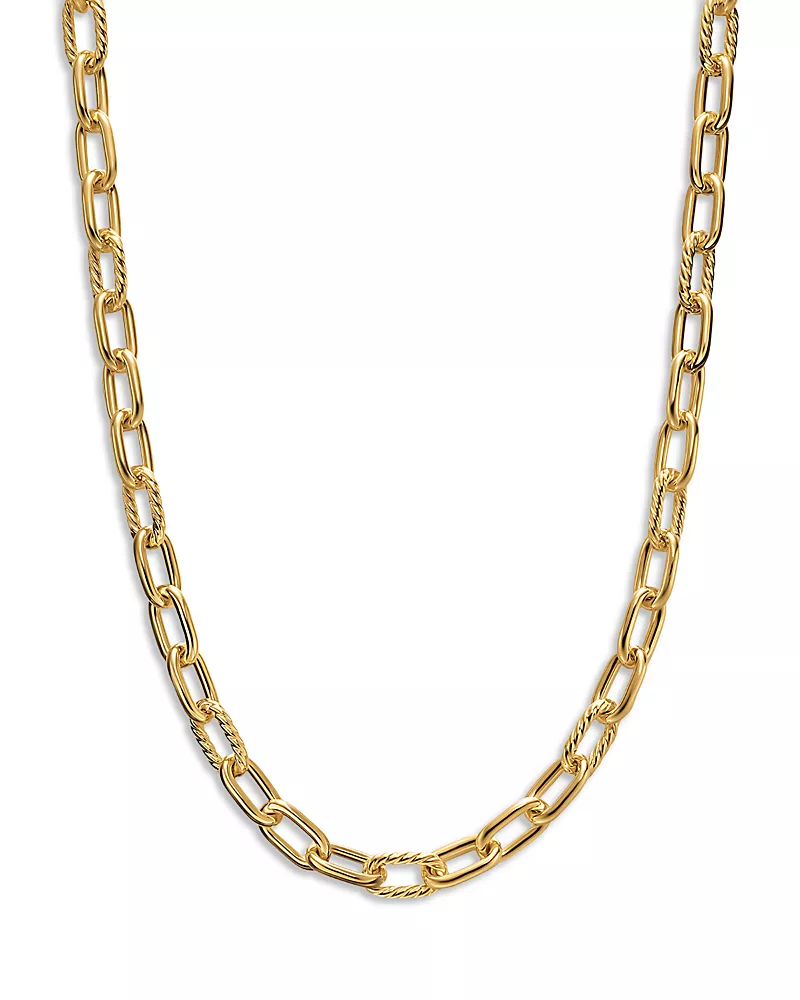 Dy Madison Chain Necklace in 18K Yellow Gold, 8.5mm