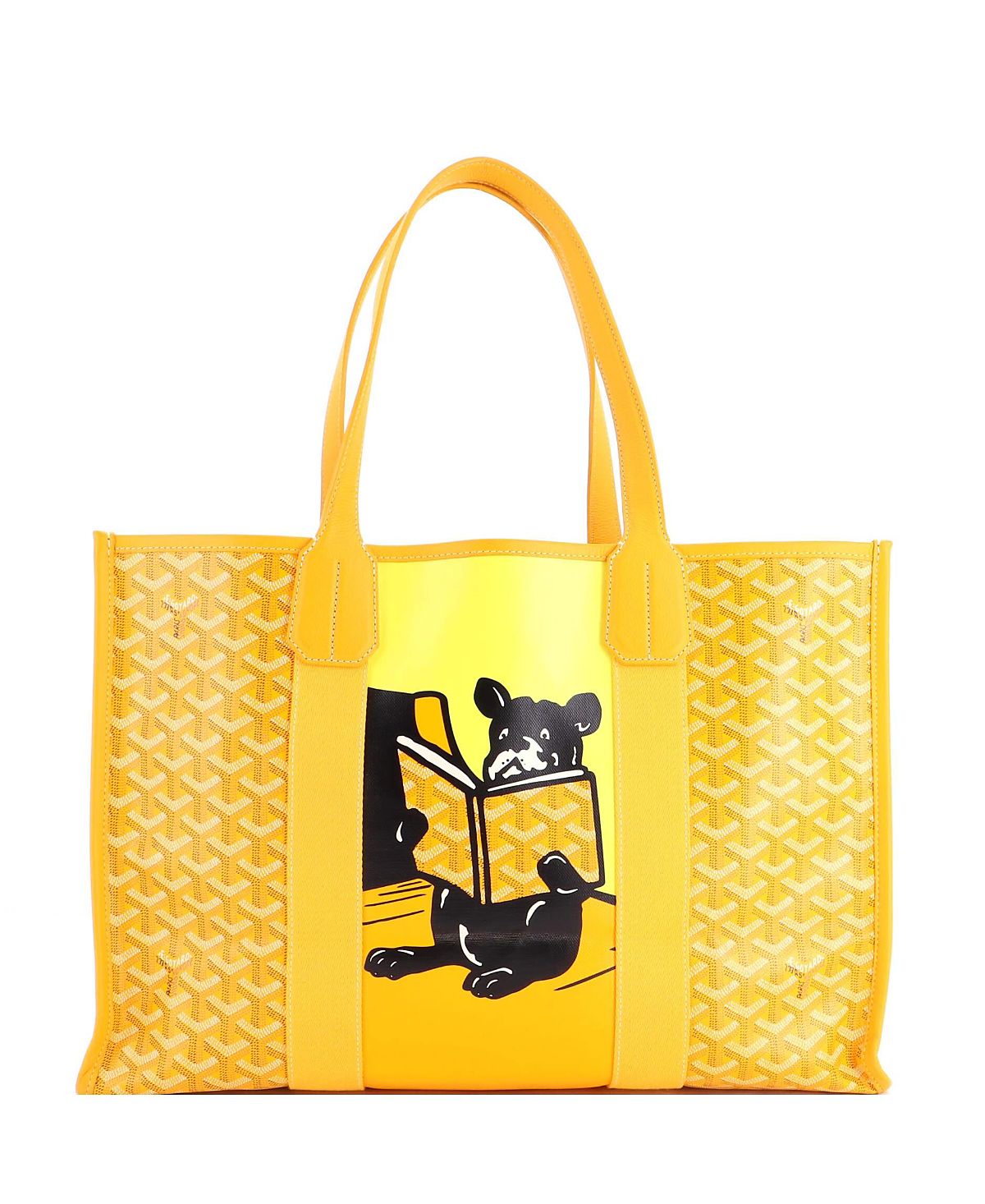Pre-Owned Goyard Mm Villette Tote Printed Coated Canvas