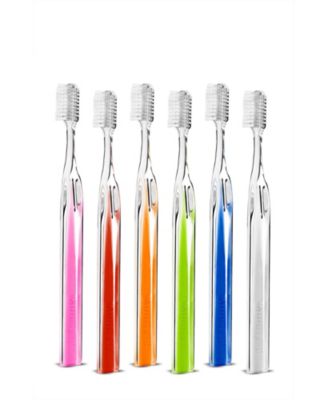  Crystal Collection 6 Pack Toothbrush Rainbow Collection