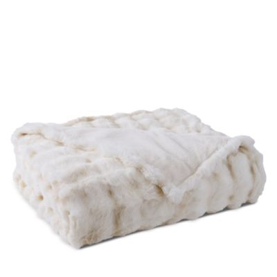 Bubble Faux Fur Heated Blanket, Full/Queen