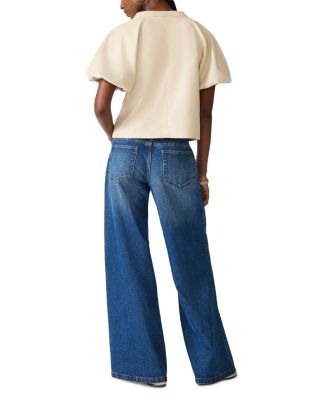 Cecila Faux Leather Puffed Sleeve Top - thumbnail 8