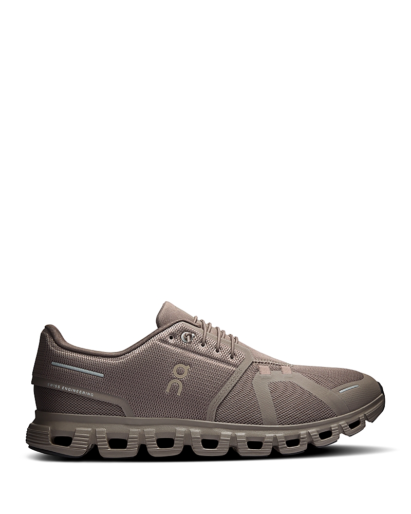 On Men's Cloud 6 Sneakers in Ash/Cinder
