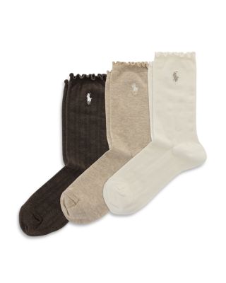 Lettuce Edge Crew Socks, Pack of 3