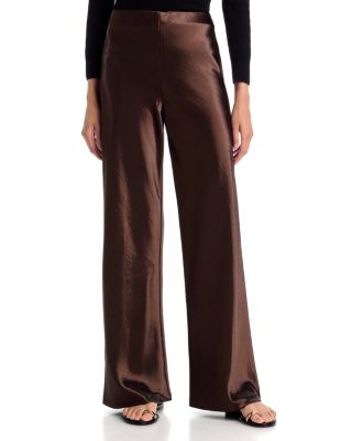 Satin Bias Cut Pants - Exclusive