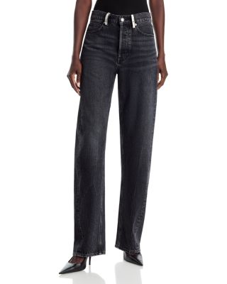 Float Mid Rise Relaxed Jeans in Grey Aged