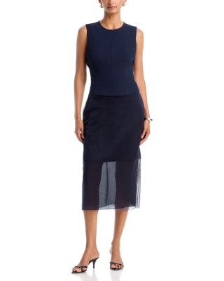 Cady Layered Sleeveless Cocktail Dress
