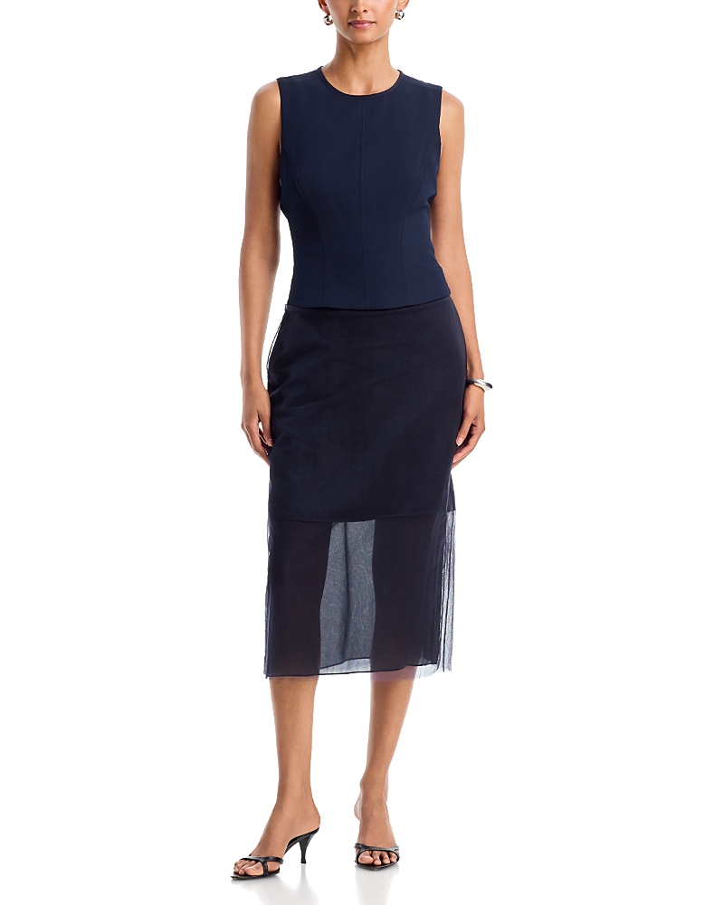 Jason Wu Collection Cady Layered Sleeveless Cocktail Dress
