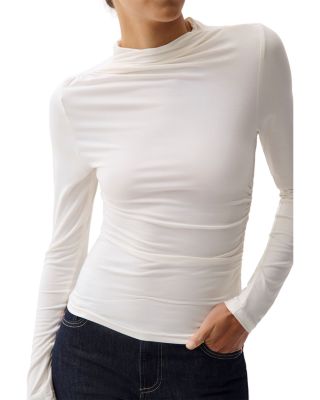 Pistola Nathalia Draped Long Sleeve Top