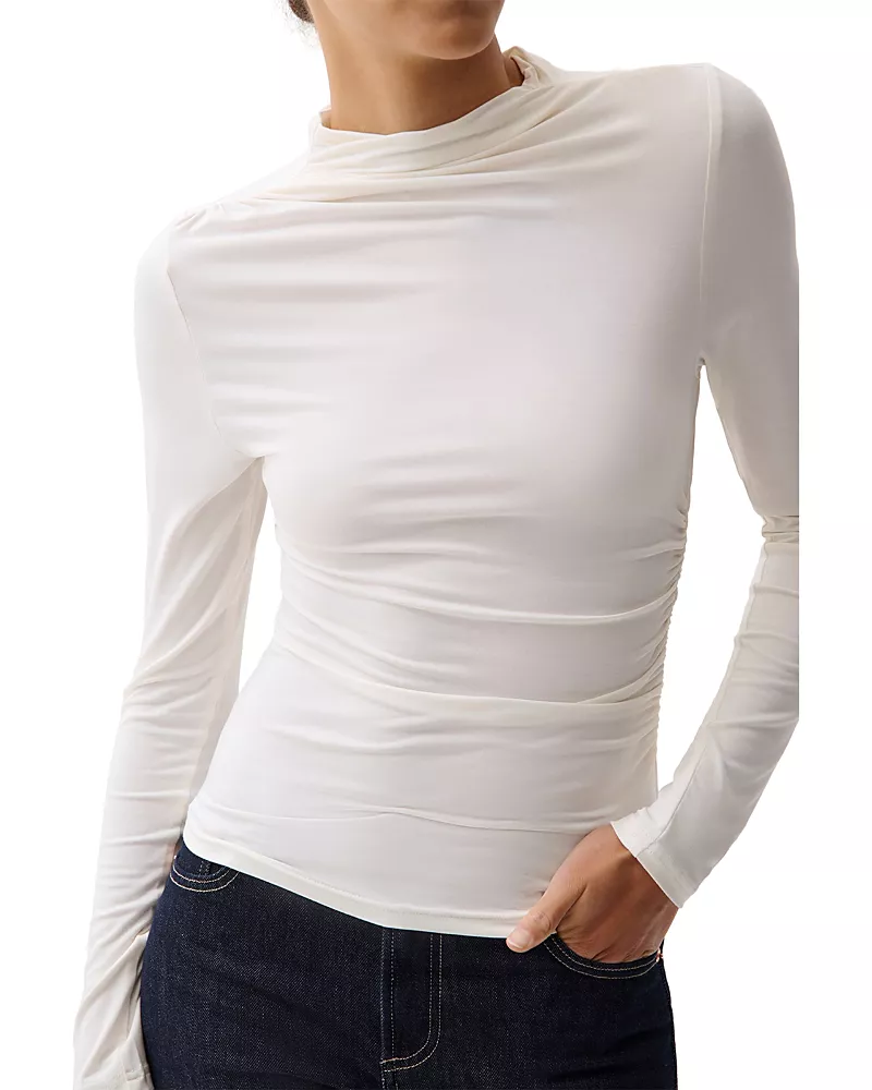 Pistola Nathalia Draped Long Sleeve Top