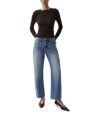 Lexi High Rise Straight Jeans in Star Studded - thumbnail 2