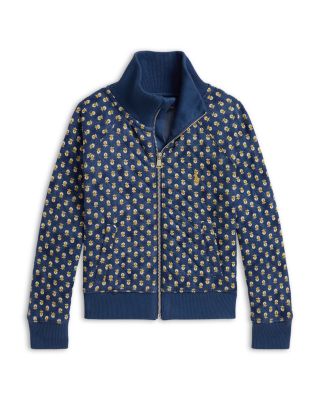 Girls' Floral Quilted Double Knit Jacket - Little Kid, Big Kid