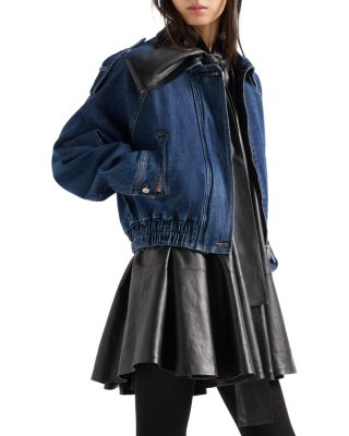 Denim Aviator Jacket
