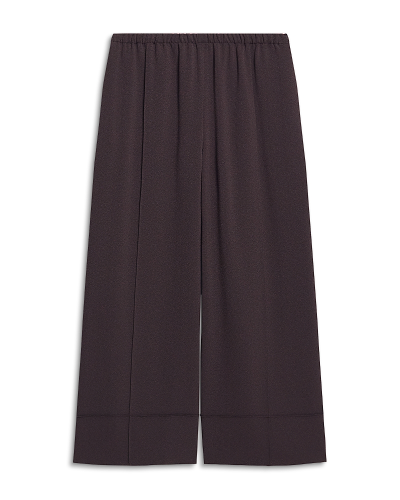 Theory Pintuck Pebble Crepe Seamed Pants