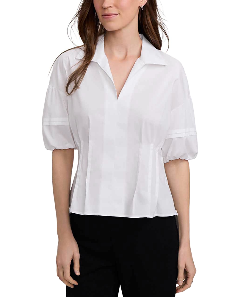Foxcroft Lucia Puffed Sleeve Top
