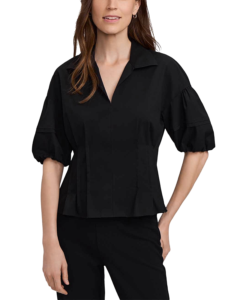 Foxcroft Lucia Puffed Sleeve Top