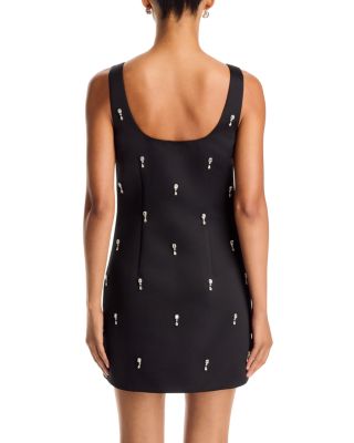 Jewel Satin Mini Dress - Exclusive - thumbnail 4
