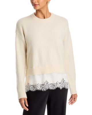 Aries Layered Look Crewneck Sweater - Exclusive