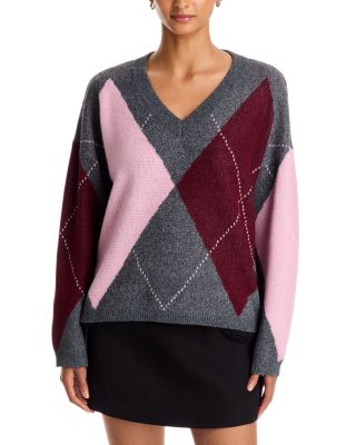 Argyle V Neck Sweater - Exclusive