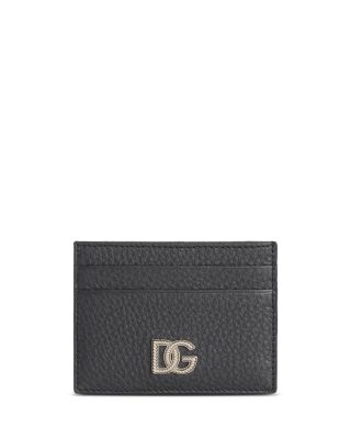 Logo Pebble Leather Card Holder