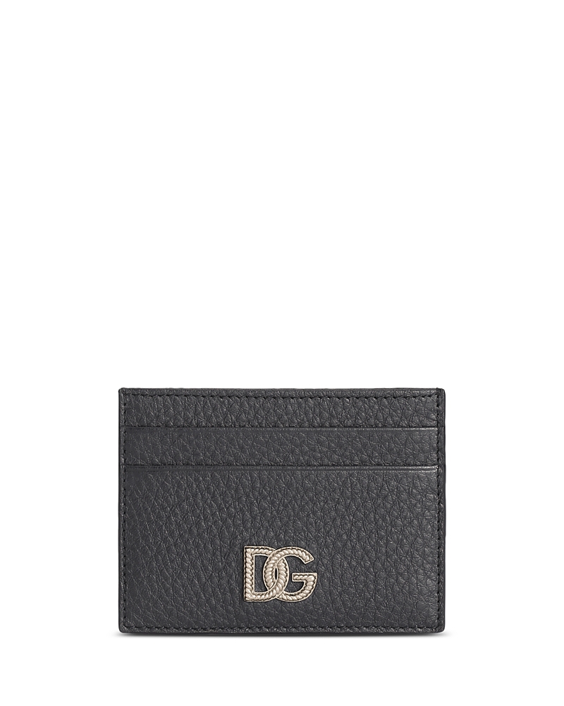 Dolce & Gabbana Logo Pebble Leather Card Holder · OS