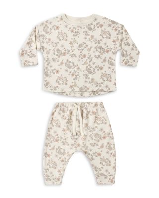 Girls' Rowan Floral Cotton Top & Drawstring Pants Set - Baby