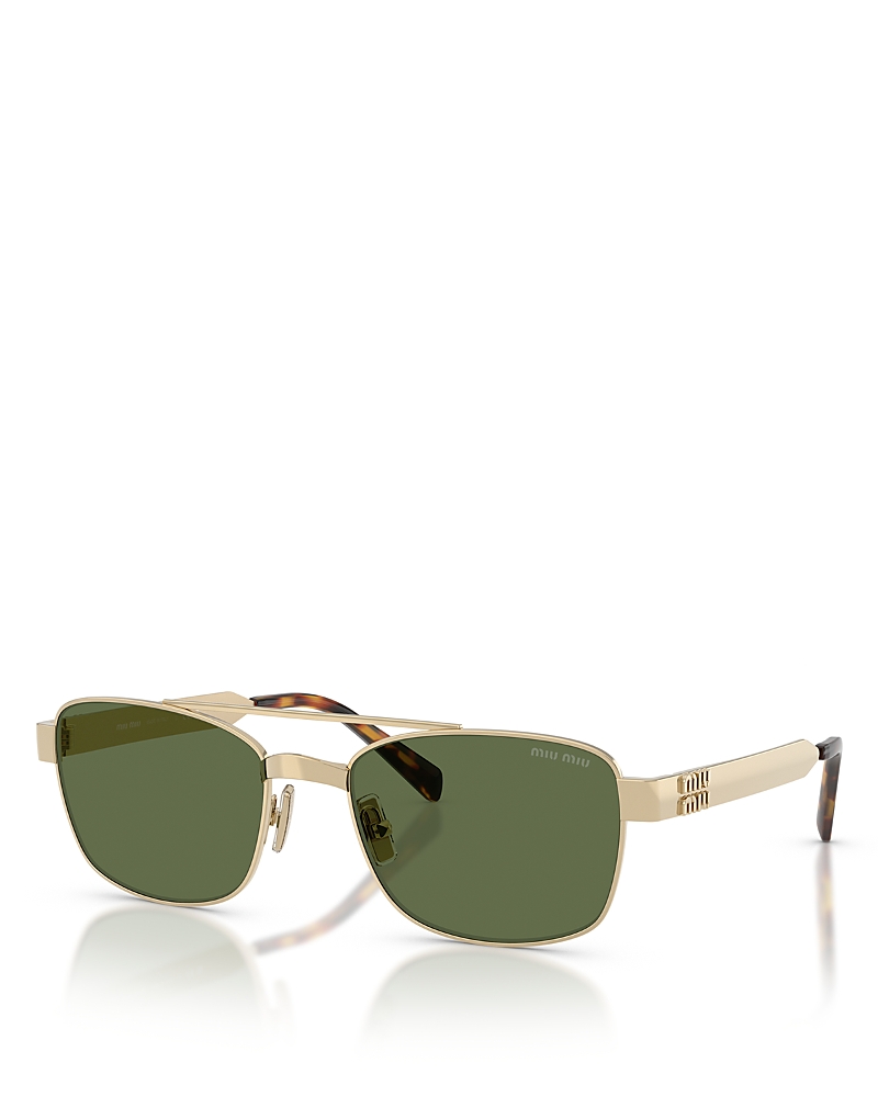 Miu Miu Rectangular Sunglasses, 56mm
