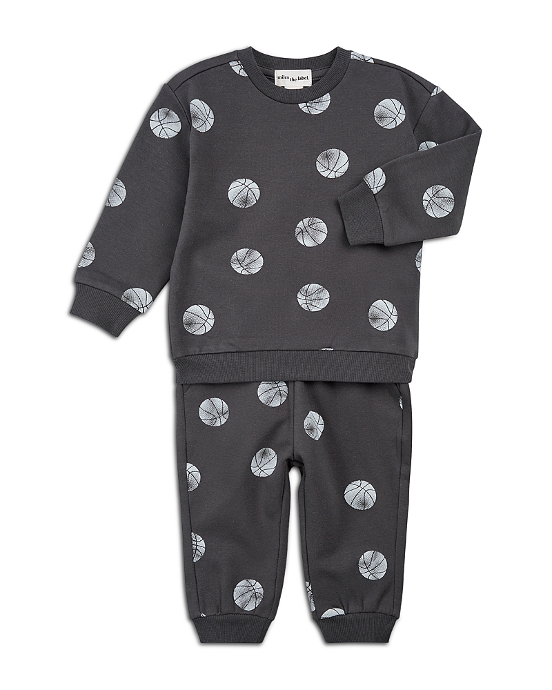 Miles The Label Boys' Basketball Print Jogger Set - Baby