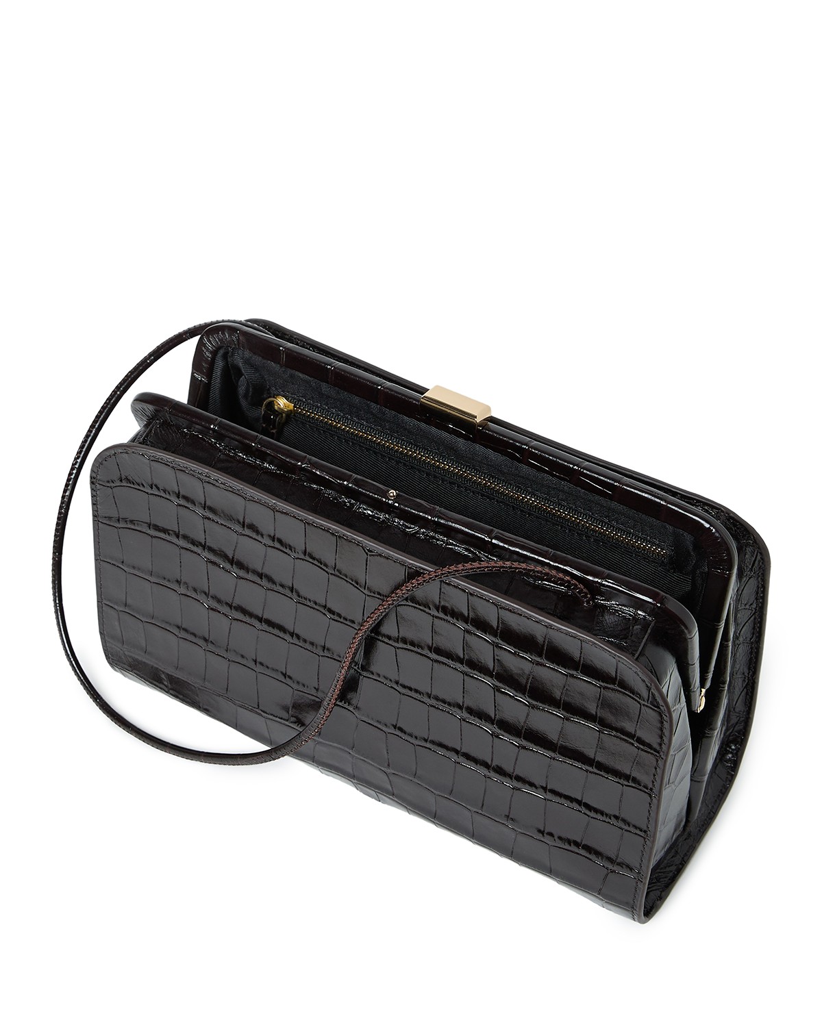 Zella Small Embossed Leather Clutch