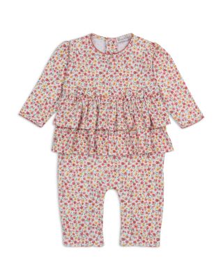 Girls' Ruffled Printed Playsuit Coverall - Baby