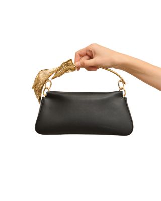 Calla Satin Top Handle Bag
