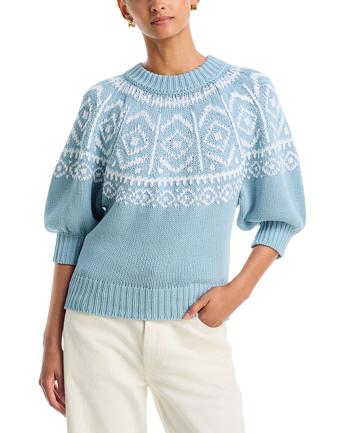 Altuzarra Howard 3/4 Sleeve Sweater