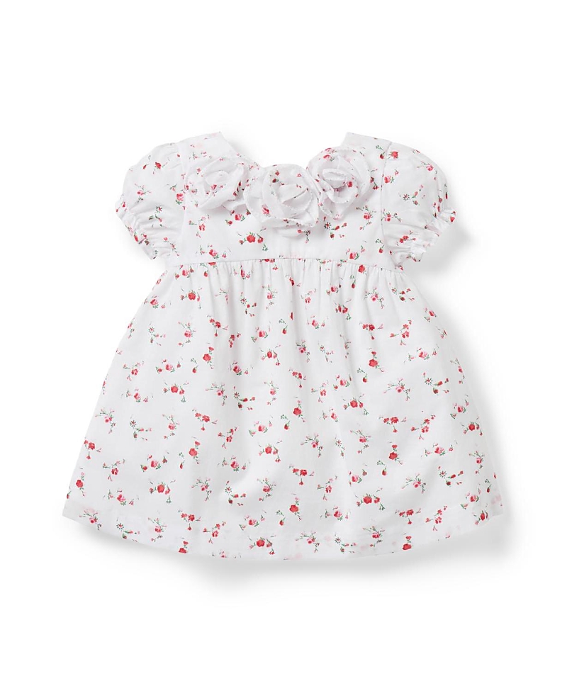 Janie and Jack Girls' Floral Rosette Dress - Baby