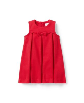  Girls' Pleated Ponte Dress - Baby