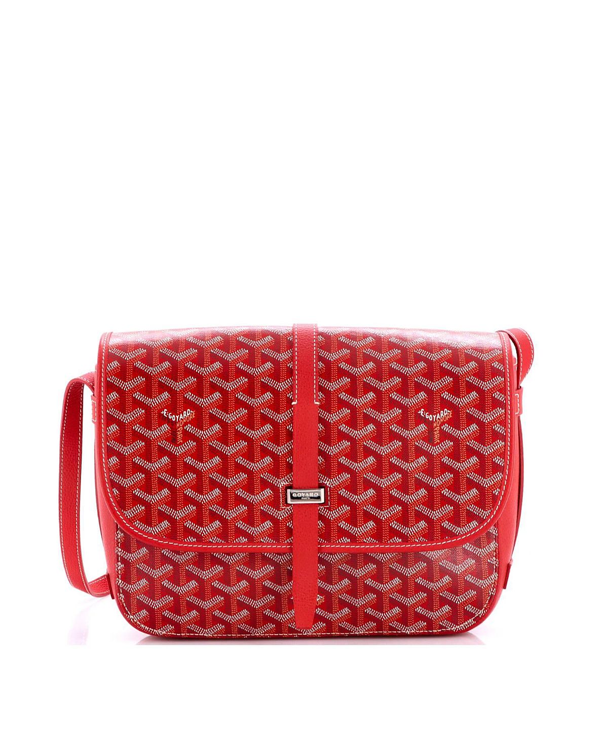 Pre-Owned Goyard Mm Belvedere Ii Messenger Bag Coated Canvas