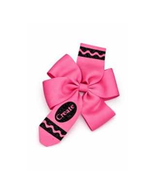  Girls' Back-to-School Crayon Hair Bow