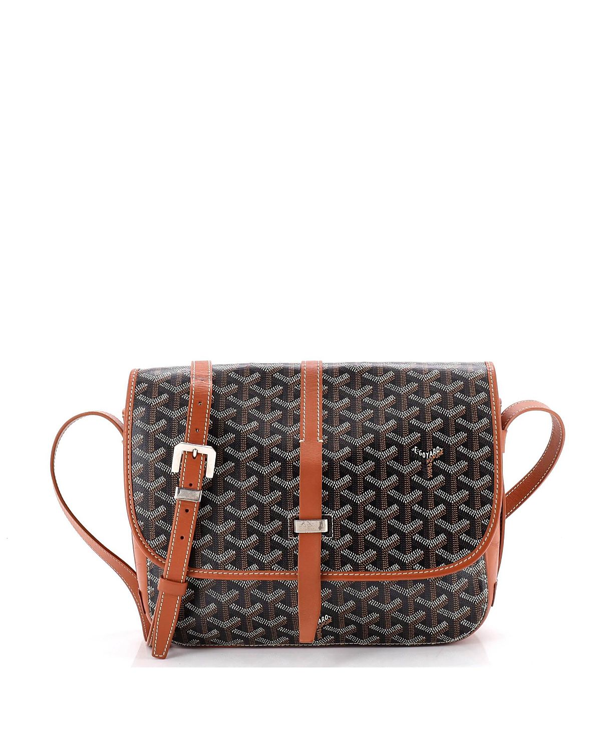 Pre-Owned Goyard Mm Belvedere Ii Messenger Bag Coated Canvas